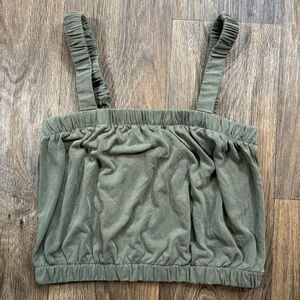 Cropped Green Tank Top